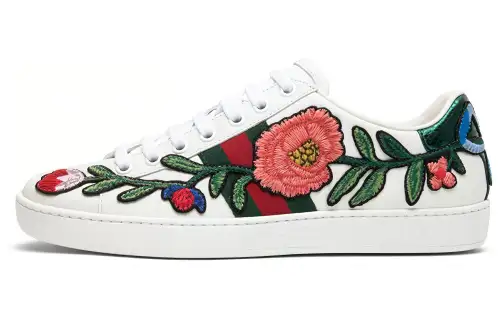 Gucci Wmns Ace Embroidered 'Floral' Women's