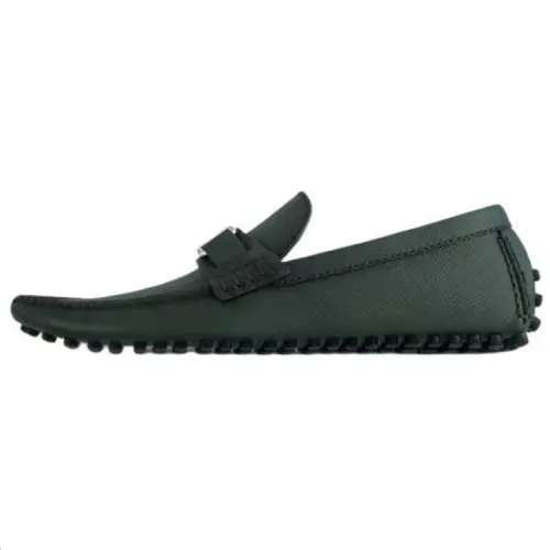 LOUIS VUITTON Hockenheim Gommino Loafers Men's Green