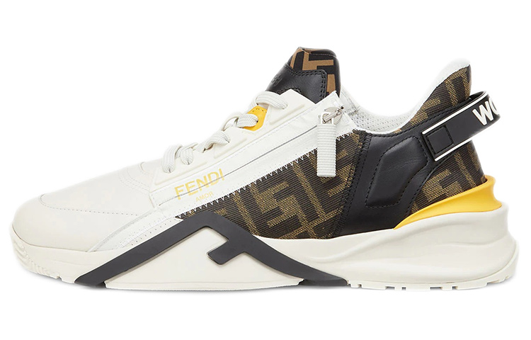 FENDI Flow Low Top Black Brown