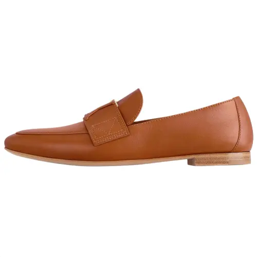 LOUIS VUITTON Mare Calfskin Casual Shoes Women's Brown
