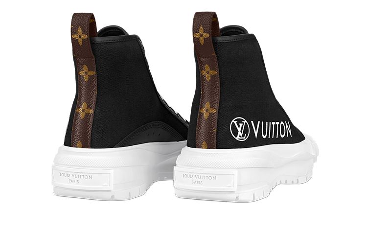 LOUIS VUITTON Squad Platform Ankle Sneakers 'Black' Women's