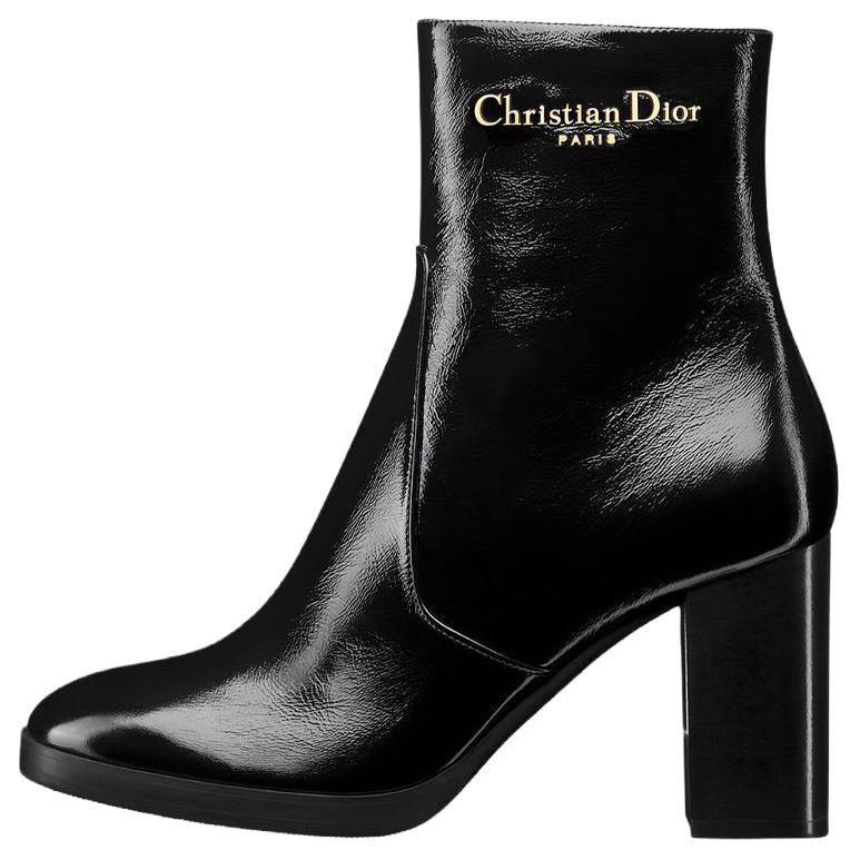 DIOR D Town Ankle Boots 8cm Women's Black