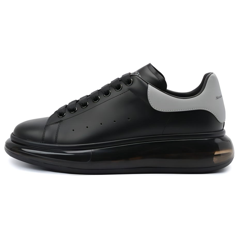 Женские кеды Alexander McQueen Oversized (черно-серые)