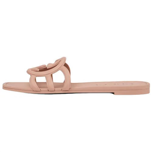 GUCCI Slide Slippers Women's Light Beige
