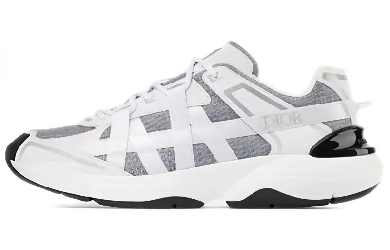 DIOR B24 Runtek Grey White Nylon