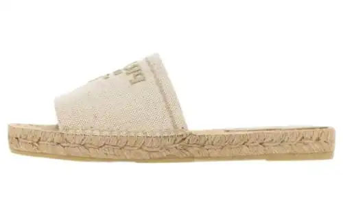 PRADA Slide Slippers Women's Beige