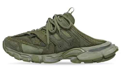 Balenciaga Track 1.0 Closed Toe Slippers Men's Dark Green