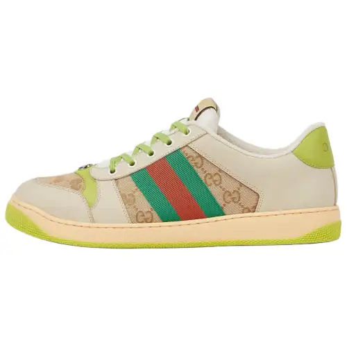 GUCCI Screener Low top Skateboard Shoes Men's Turquoise