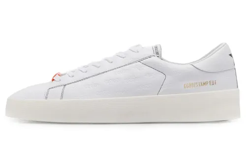 Golden Goose High End Low top Stylish Skateboarding Shoes Men's White