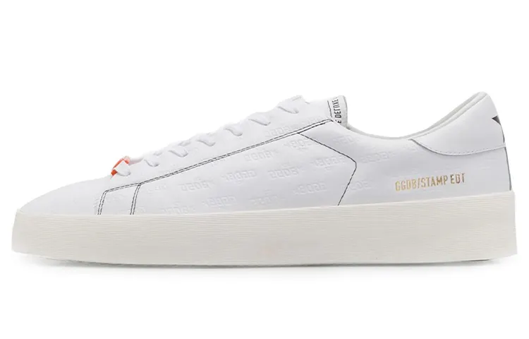 Golden Goose High End Low top Stylish Skateboarding Shoes Men's White