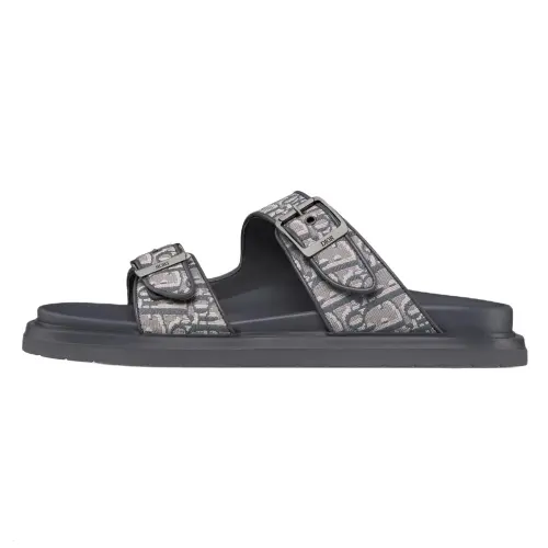 DIOR Aqua Slide Slippers Men's Dark Gray
