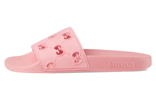 Gucci Wmns Gg Slide Rubber 'Pink' Women's