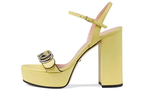 GUCCI One Strap Sandals Women's Yellow