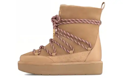 LOUIS VUITTON Aspen Thermal Short Snow Boots Women's Brown