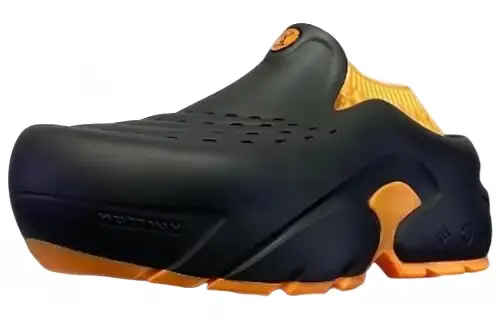 LOUIS VUITTON Shark Clogs Men's Black Yellow