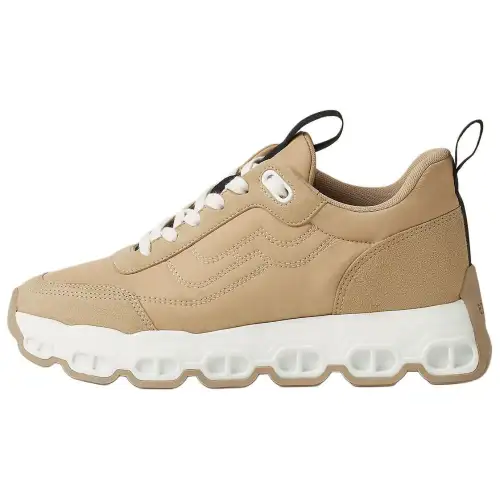HERMES IMPULSE Suede Low top Casual Shoes Women's Beige