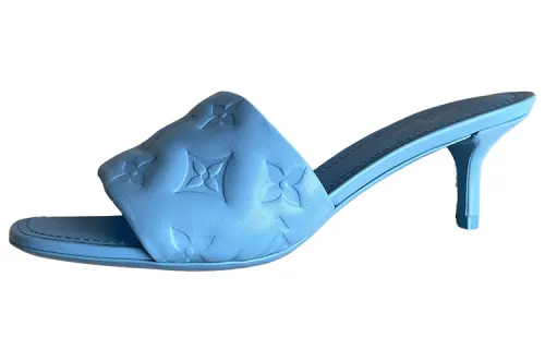 LOUIS VUITTON Revival Slide Slippers Women's Blue