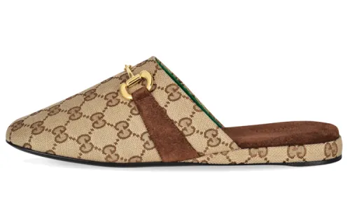 GUCCI Closed Toe Slippers Women's Monogram Color