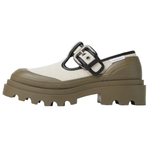 Bottega Veneta Trek Chunky Heel Casual Shoes 7cm Women's Beige