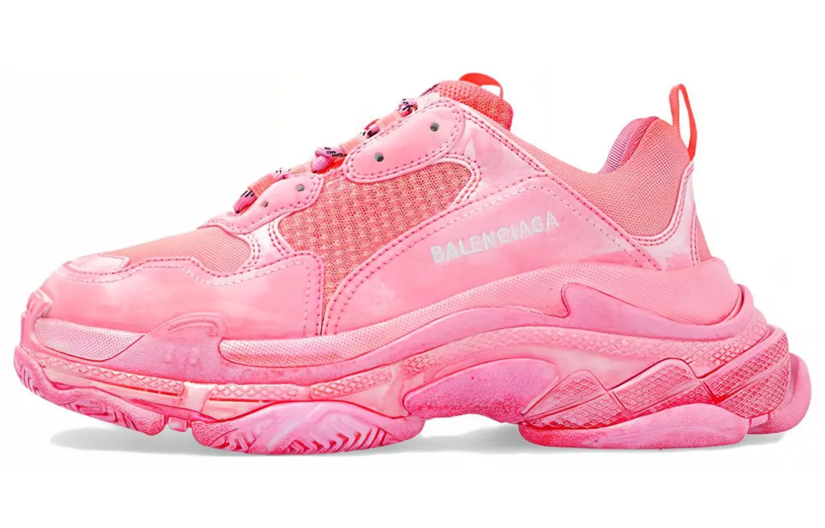 Balenciaga Triple S Faded Dark Pink Women's