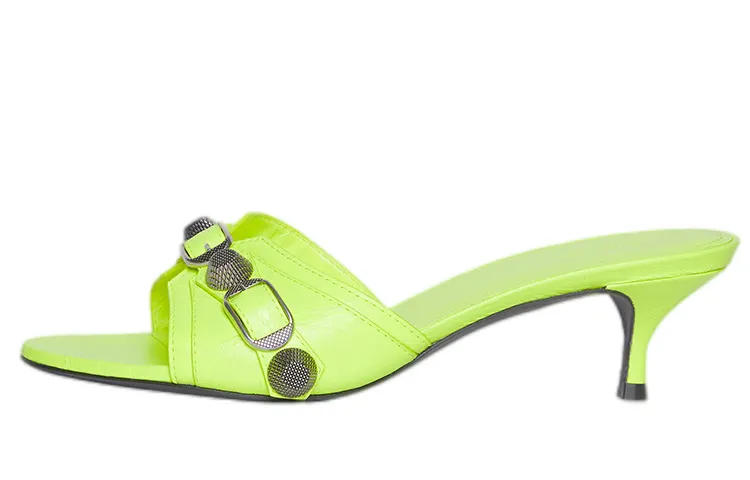 Balenciaga Cagole Sandals 'Green' Women's
