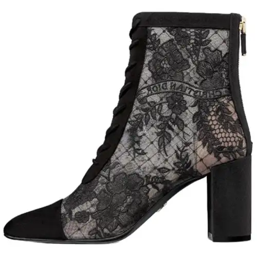 DIOR Naughtily D Ankle Boots 8cm Women's Black