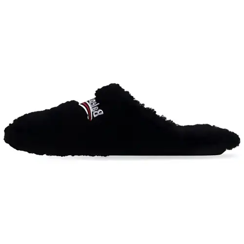 Balenciaga Furry Slides 'Black'