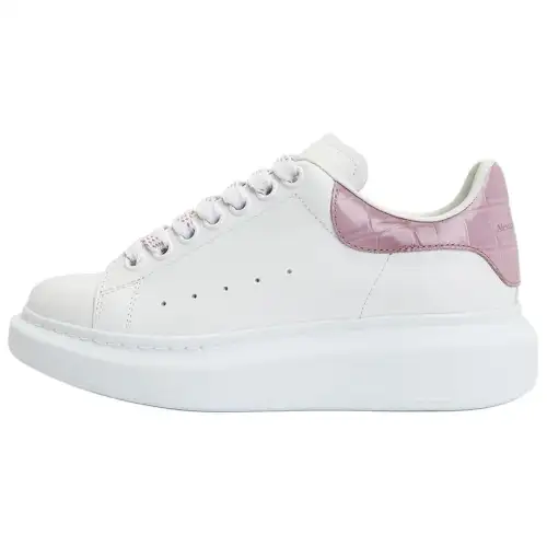 Alexander McQueen Oversized White Pink Croc Women's