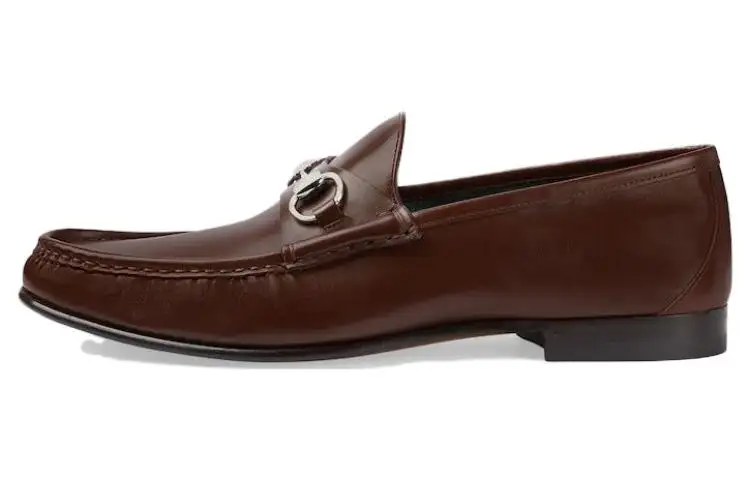 GUCCI Horsebit 1953 Loafers Men's Brown