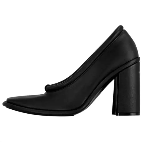 LOUIS VUITTON Berlin Chunky Heel High Heels 9.5cm Women's Black