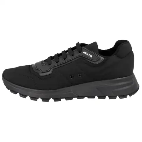 PRADA Prax 01 Leather Low top Casual Shoes Men's Black