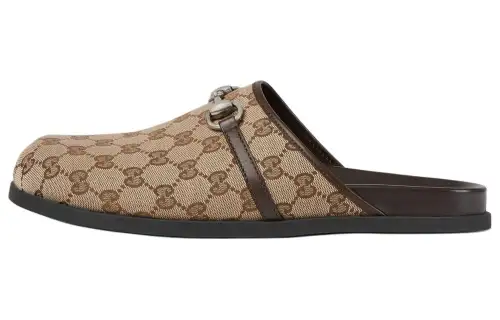 Gucci Mule 'Horsebit - Beige Ebony'