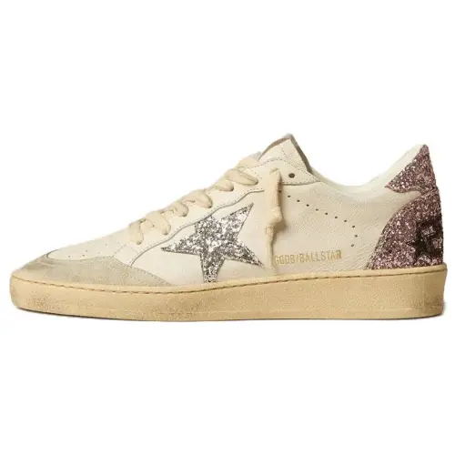 Golden Goose Ball Star Suede Low top Skateboard Shoes Women's White