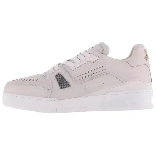 LOUIS VUITTON Trainer Low top Skateboard Shoes Men's Beige