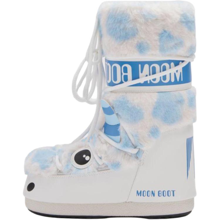 Ботинки Moon Boot Yeti (бело-синие)