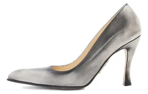 LOEWE Comic Cow Leather Slim Heel High Heels Women's White Palm Heather