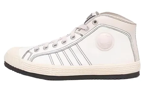 DIESEL Fabric High top Skateboard Shoes Men's White