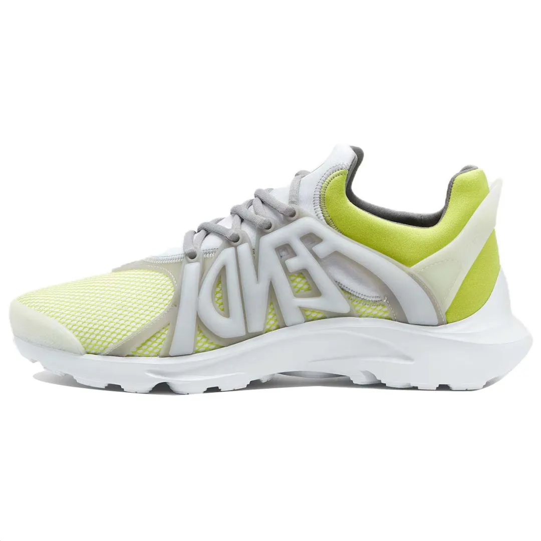 FENDI Tag Lace-Up Sneakers