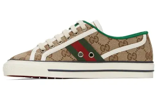 GUCCI Tennis 1977 Low top Stylish Skateboarding Shoes Men's Ebony