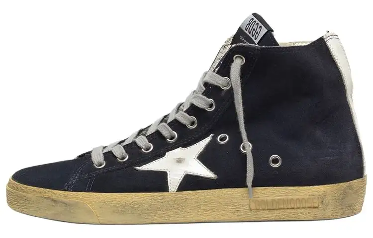 Golden Goose Francy High top Stylish Skateboarding Shoes Women's Black