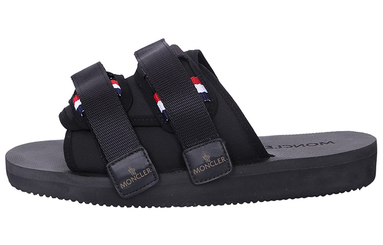 Мужские шлепанцы Moncler Slideworks (черные)