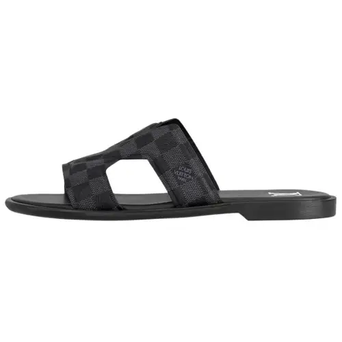 LOUIS VUITTON Oasis Slide Slippers Men's Black