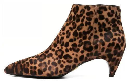 PRADA Leather Ankle Boots Women's Brown