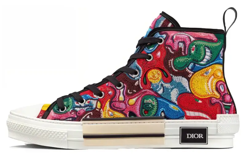 Kenny Scharf x DIOR B23 Stylish Skateboarding Shoes Men's Multicolor