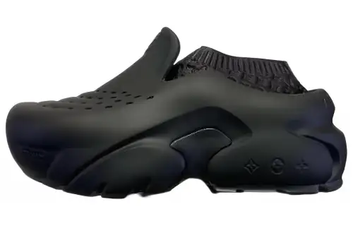 LOUIS VUITTON Shark Clogs Men's Black