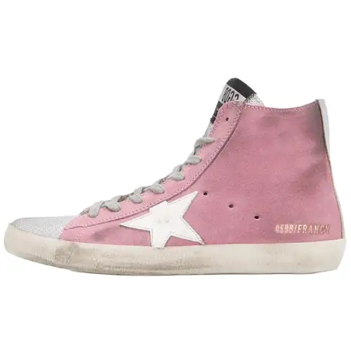 Golden Goose Hi Star High top Canvas Shoes Women's Pink