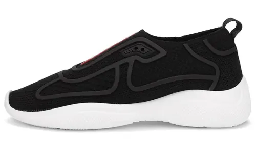 PRADA America's Cup Slip On Black White