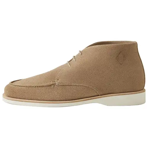 HERMES Line Casual Shoes 2.5cm Men's Beige