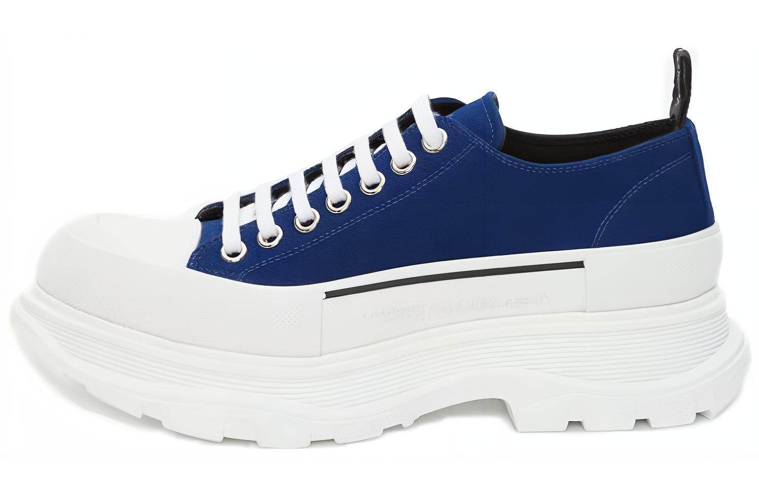 Мужские кеды Alexander McQueen Tread Slick (темно-синий)