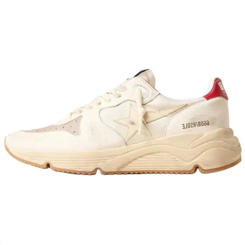 Golden Goose Running Sole Leather Casual Shoes Men's White